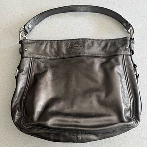 Coach purse, dark gray